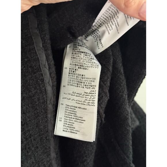 SANDRO Black Mini Dress With Tailored Collar Size 36 - Picture 10 of 10